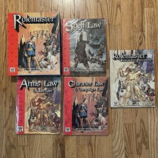 ICE Rolemaster RPG Box Set #1100-1300 & Rolemaster Character Records #1002 picture