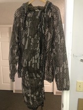 Mens Shannon 2 Pc Bug Tamer Breakup Insect Protective Jacket Pants Camo XL Hood picture