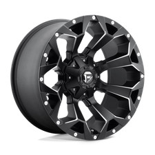 22x9.5 Fuel Wheels D546 Assault Matte Black Milled Rims 6x135 ET+20 (1pc) picture