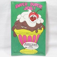 Vintage 1980s Scratch and Sniff Awards Stickers Cherry Sealed Pack CTP 0708 picture