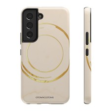 Polished Gold Leaf Swirl Phone Case picture