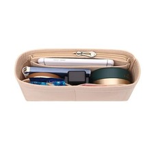 Felt Bag Organizer Insert with Zipper Multi-Pocket Purse Liner for Handbags picture