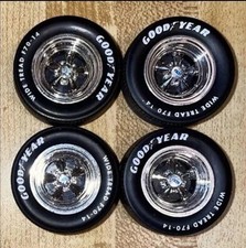 1/18 ERTL American Muscle Cragar S/S Chrome Wheels and Good Year WL Tires /Parts picture