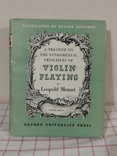 A Treatise On Fundamental Principles Violin Playing Leopold Mozart 1959 2nd Ed picture