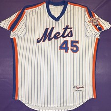 Authentic Pedro Martinez #45 New York Mets 1986 TBTC 25th Ann Majestic Jersey 48 picture