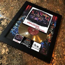 NIRVANA ( MTV Unplugged In New York ) Platinum Music Award Vinyl LP Record CD picture