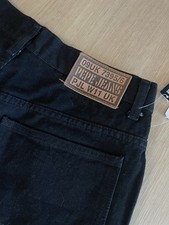 Vintage Pepe Jeans London Black Jeans 31x32 Straight Leg Denim NWT Made USA picture