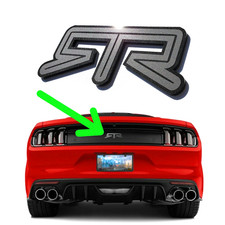 One (1) RTR Emblem Fits FORD MUSTANG Rear Deck Lid Badge Nameplate Logo Decal picture