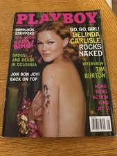 Playboy Magazine August 2001 Belinda Carlisle Vintage picture