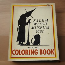 Vtg Salem Witch Museum 1692 Coloring Book RARE 13 Page Illustration Pentagram￼ picture