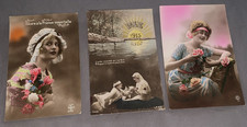 Nice Group  3  Antique  French  Postcards picture