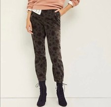 Anthropologie Size XS Kalea Trouser Joggers Floral Print Grey Elastic Waist  picture