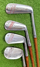Antique Hickory Wood Shaft H & B Grand Slam Irons picture