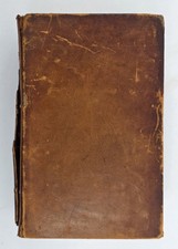 Antique 1849 French English Dictionary Fleming Tibbins Butler Leather Binding picture