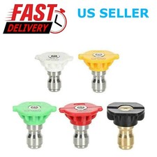 5pcs Pressure Washer Spray Tips Nozzles High Power Kit Quick Connect 1/4