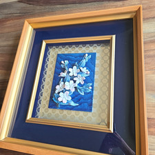 Vintage Japanese Arita Ware 3D Porcelain Signed 1978 Framed Panasonic 60th Anny picture