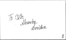 Alexandra Danilova - Prima Ballerina - 3x5 Card - Signed  Autograph (a) picture