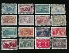 US Stamps SC# 230-245 1893 Columbian Exposition Stamp Replica Set picture