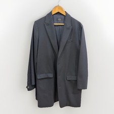 A.P.C. RUE MADAME PARIS NAVY WOOL CASHMERE BLEND COAT MEN'S SIZE M picture