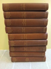 1902 The Miscellaneous Writings of John Fiske 9 Volumes Burgundy  Incomplete SH5 picture