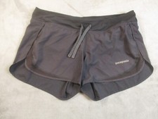 Patagonia Women's Nine Trails Running Shorts Small Black Mesh Panel Drawstring picture