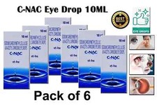 C-Nac Eye Drops N-Acetyl-Carnosine – Pack of 6 (10ml Each) | Expiry 09/2026 picture