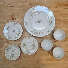 Vintage Theodore Haviland Rosalinde Limoges 13 Piece Porcelain Dish/Cup Set picture