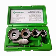 greenlee 655 Quick Change carbide hole cutter Kit picture