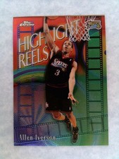 1999-00 Topps Chrome Basketball Allen Iverson #HR6 Highlight Reels 76ers picture