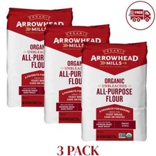 Arrowhead Mills Unbleached Bread Flour 5 Lb Pack of 3 Bags picture