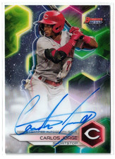 2023 Bowman's Best RC AUTO Carlos Jorge #B23-CJ Reds Rookie Autograph picture