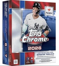 2026 Topps Chrome Baseball Fanatics Exclusive Mega Box MLB *SEALED IN HAND* picture