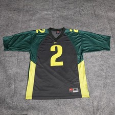 Vintage Oregon Ducks Jersey Mens Medium Black Nike Football Onterrio Smith #2 picture
