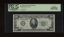 DBR 1934-C $20 FRN New York Old Back Fr. 2057-Bob PCGS 65 PPQ Serial B43654331B picture