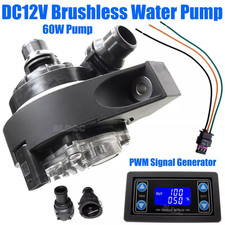 Automotive Brushless Water Pump 12V 60W Circulating W/ Pump PWM Signal Generator picture
