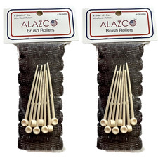16 Pc Vintage Style Hair Roller Mini Small Brush Rollers Mesh Curlers Bristles 2 picture