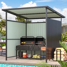 6' x 6' Gazebo Outdoor Pergola for Patio, Small Lean to Hardtop Grill Gazebo picture