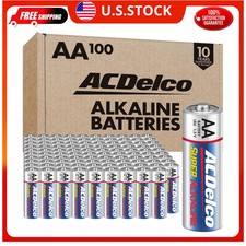 ACDelco AA Batteries, Super Alkaline AA Battery, 1.5-Volt, 100-Count, AC060 picture