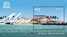 Ghana 2013 - UNESCO World Heritage sites - Souvenir sheet - Scott #2768 - MNH picture