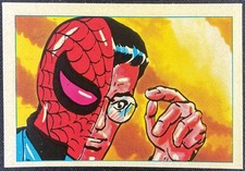 1980 Marvel Super Heroes French Variant Sticker Card Peter Parker Spider-Man #60 picture