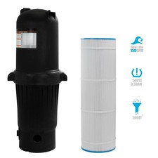 XtremepowerUS 200 sq. ft. In-Ground Easy Clean Pool Cartridge Filter with Tank picture