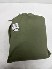 BNWT Quince Organic Luxe Honeycomb Duvet Cover Set OLIVE KING BNWT picture