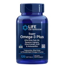 NEW！Life Extension Super Omega-3 Plus EPA/DHA Fish Oil w/ Krill Oil,120 softgels picture