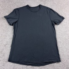 Lululemon Shirt Mens Large Gray Lightweight Crew Neck Casual Stretch Comfort picture