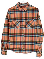 STIO Women’s Willow Midweight Plaid 100% Organic Cotton Flannel Shirt Sz M picture