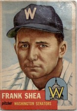 1953 Topps Frank Shea Washington Senators #164 picture