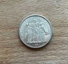 1965 French Silver 10 Francs Coin Hercules picture