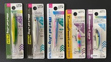 DAISO - Lot of (5) assorted Metal Jig, Metal Jig Flat, Sinking Pen & Minnow Lure picture
