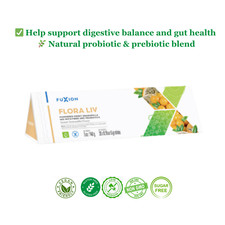 Fuxion Flora Liv Probiotic Prebiotic Drink Supports Digestive Health-28 Sachets picture