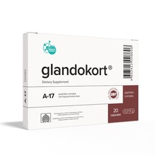 Glandokort A-17 Natural Khavinson Adrenal Peptide Bioregulator 20 Capsules picture